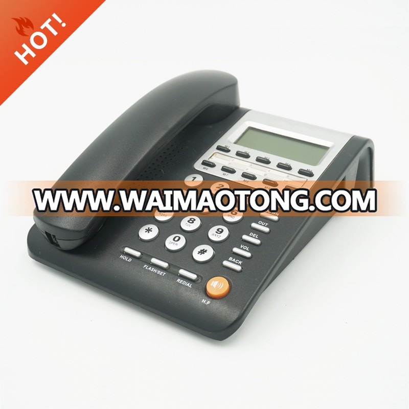 China supplier landline analog caller ID phone corded telephone